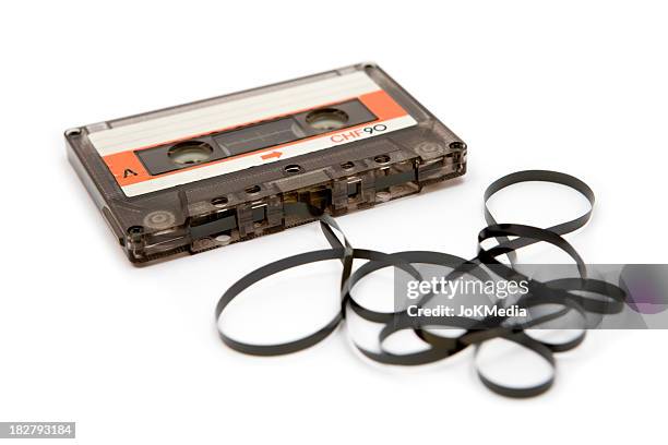 old audio cassette - tape stockfoto's en -beelden