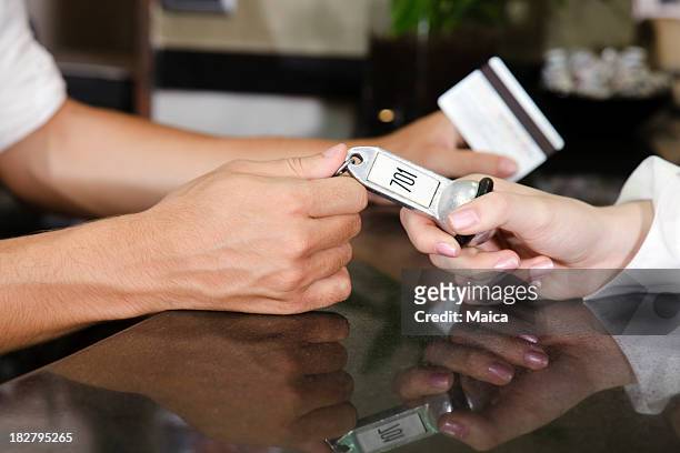 hotel arrival - hotel key stock pictures, royalty-free photos & images