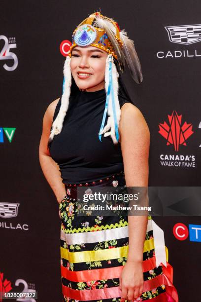 Autumn Peltier attends Canada’s Walk of Fame’s 25th Anniversary Celebration at Metro Toronto Convention Centre on December 02, 2023 in Toronto,...