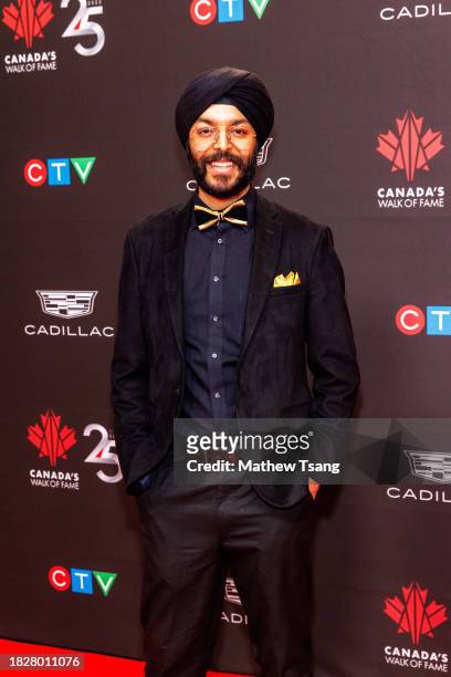 Sukhmeet Sachal attends Canada’s Walk of Fame’s 25th Anniversary Celebration at Metro Toronto Convention Centre on December 02, 2023 in Toronto,...
