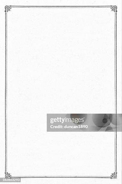 ornate black border - art nouveau stock illustrations