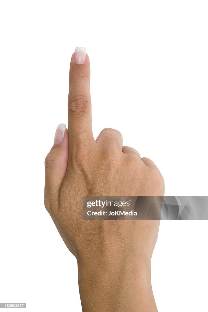 Pointing Index Finger (Clipping Path Included)