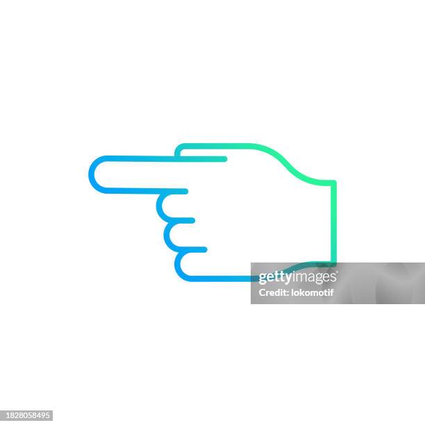 direction gradient line icon. the icon is suitable for web design, mobile apps, ui, ux, and gui design. - tapping tablet stock illustrations