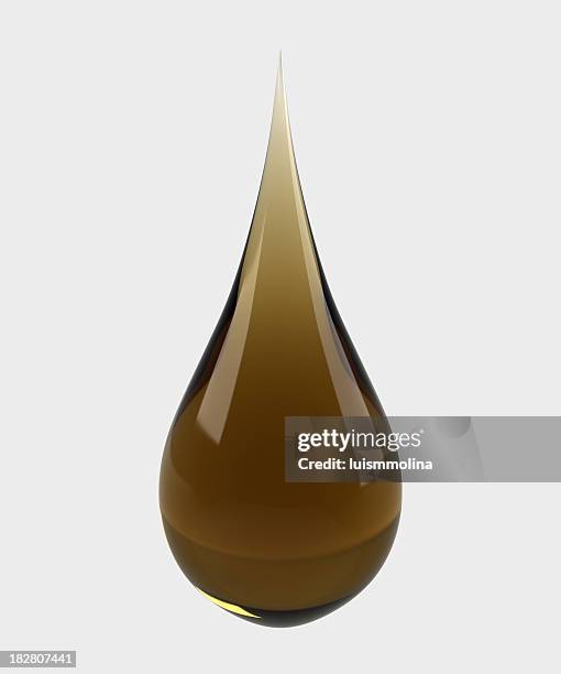 drop of oil - oil flow stockfoto's en -beelden