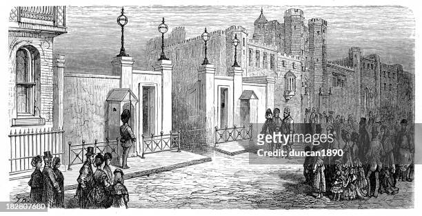 victorian london - marlborough house - marlborough house london stock illustrations
