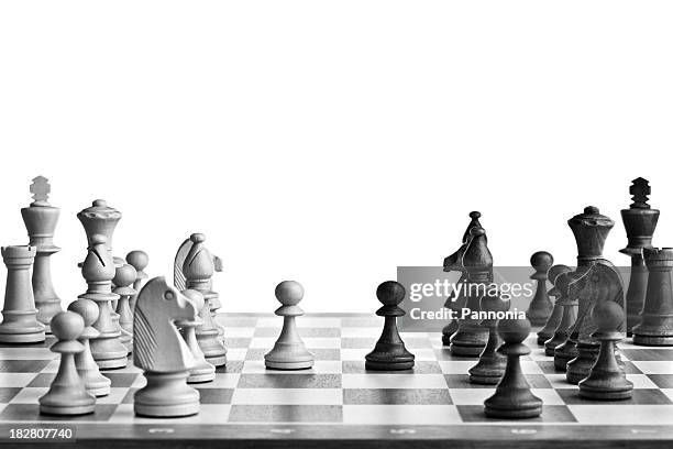 chess table - bishop chess stock pictures, royalty-free photos & images