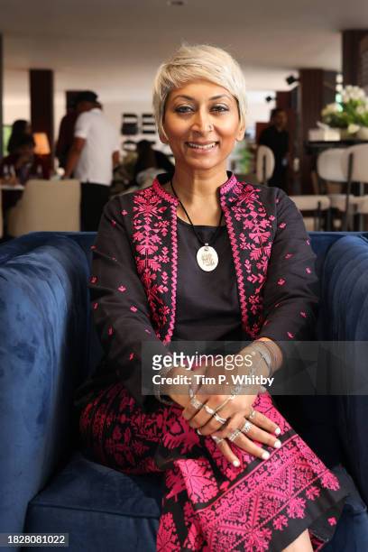 Iram Parveen Bilal attends the press junket for "One of a kind" during the Red Sea International Film Festival 2023 on December 03, 2023 in Jeddah,...
