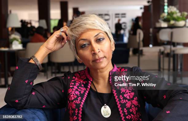 Iram Parveen Bilal attends the press junket for "One of a kind" during the Red Sea International Film Festival 2023 on December 03, 2023 in Jeddah,...