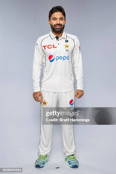 Pakistan. Muhammad Rizwan Muhammad Rizwan poses during the Pakistan 2023-24 Australian Tour ...