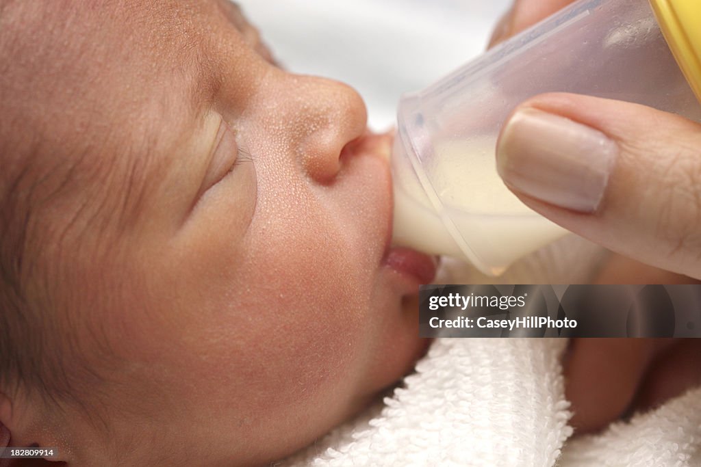 Newborn Preemie with Bottle
