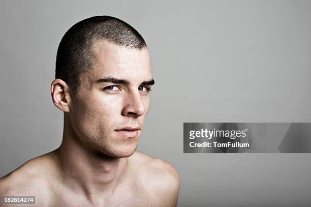 serious young man - guy with scar stock pictures, royalty-free photos & images