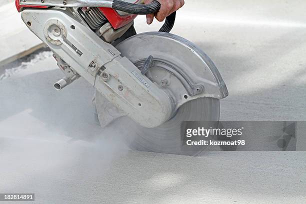 cutting concrete - cutting stock pictures, royalty-free photos & images