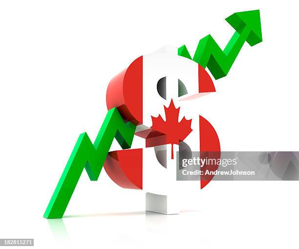 dólar canadiense mercado - canadian dollars fotografías e imágenes de stock