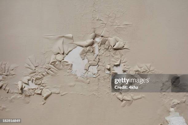 damaged wall peeled paint texture - exfoliating texture stock illustrations