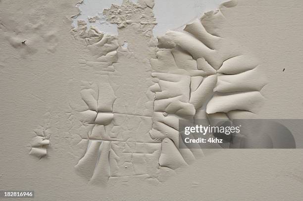 damaged wall peeled paint texture - exfoliating texture stock illustrations