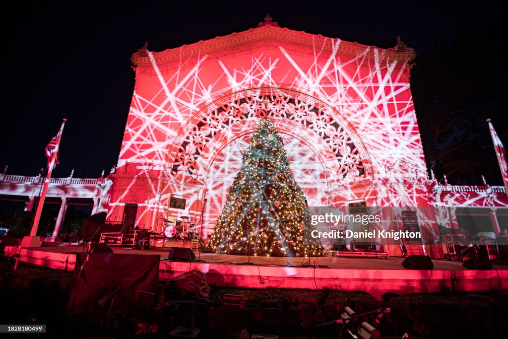 General view of the holiday tree at Balboa Park's "December Nights