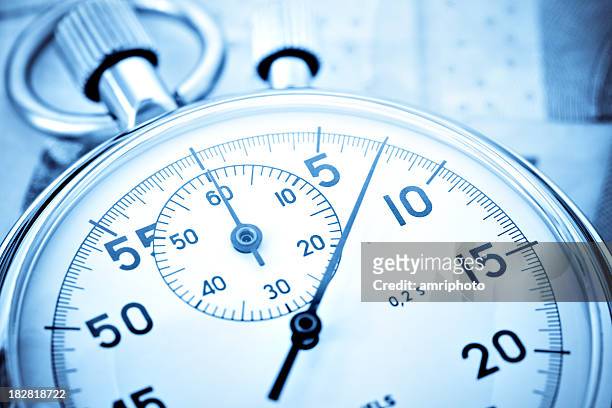 stopwatch closeup with high contrast - stop watch stock pictures, royalty-free photos & images