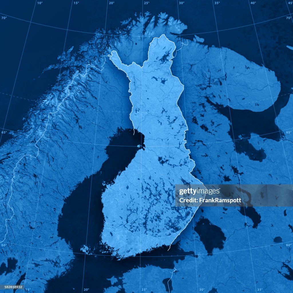 Finland Topographic Map