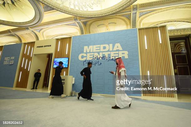 General view of the media centre at the Red Sea International Film Festival 2023 on December 03, 2023 in Jeddah, Saudi Arabia.