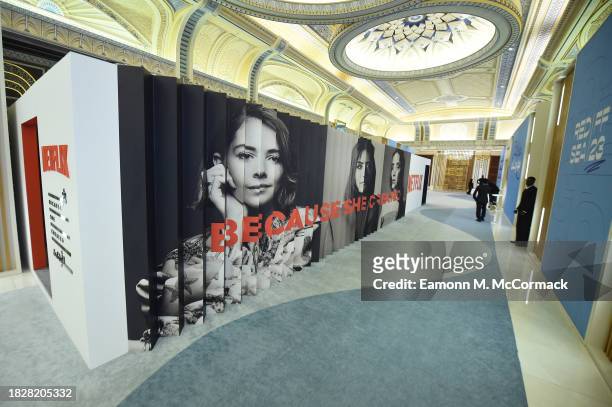 General view of the Netflix stand at the Red Sea International Film Festival 2023 on December 03, 2023 in Jeddah, Saudi Arabia.