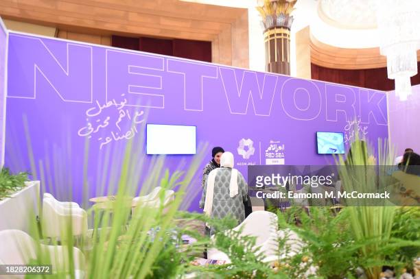 General view of the networking dsiplay at the Red Sea International Film Festival 2023 on December 03, 2023 in Jeddah, Saudi Arabia.