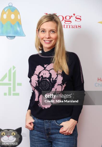 Rachel Riley attends the premiere of Channel 4's "Mog's Christmas" at the Odeon Luxe Leicester Square on December 03, 2023 in London, England.