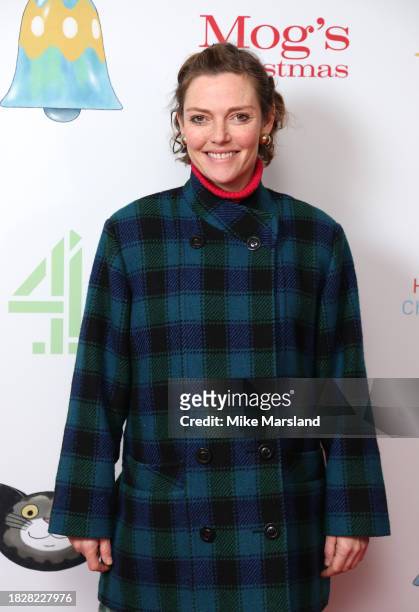 Camilla Rutherford attends the premiere of Channel 4's "Mog's Christmas" at the Odeon Luxe Leicester Square on December 03, 2023 in London, England.