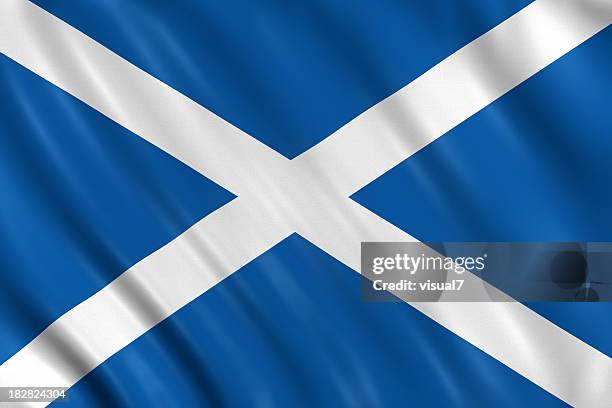 scotland flag - scotland flag stock pictures, royalty-free photos & images