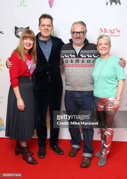 Camilla Deakin, Robin Shaw, Charlie Higson and Ruth Fielding attend the premiere of Channel 4's "Mog's Christmas" at the Odeon Luxe Leicester Square...