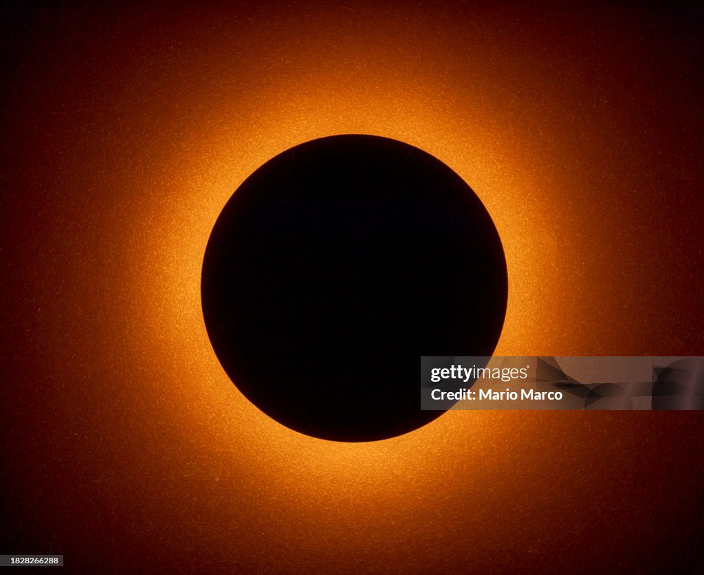 Solar eclipse or lamp