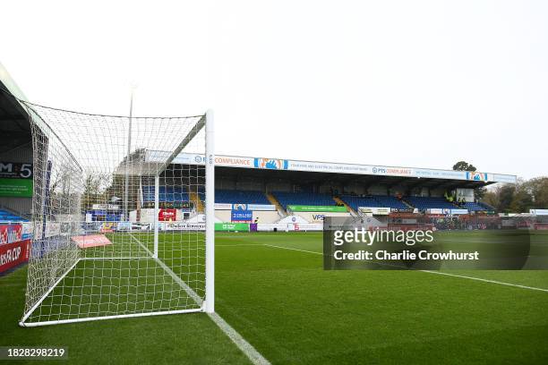General view inside the stadium prior to the Emirates FA Cup Second Round match between Eastleigh and Reading at Silverlake Stadium on December 03,...