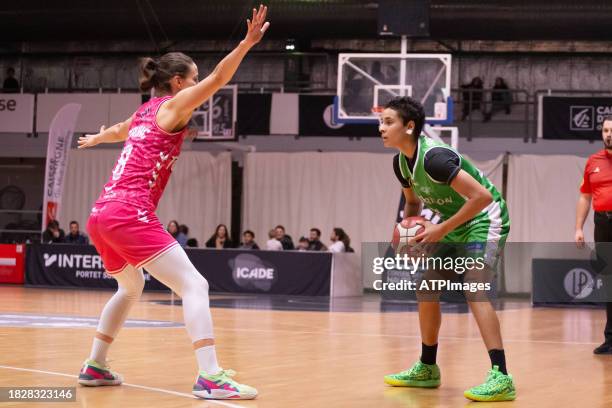 Ines Sequeira of Bcmf in action during LF2 Day 8: Toulouse Métropole Basket and BCMF Basket Club Montbrison Féminin at the Petit Palais des Sports on...