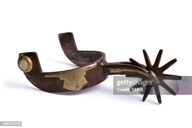 vintage bota spurs - espora imagens e fotografias de stock