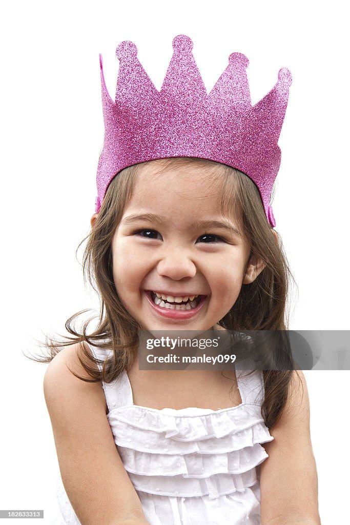 Jolie fille avec la couronne de princesse