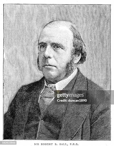 robert stawell ball - mathematician stock illustrations