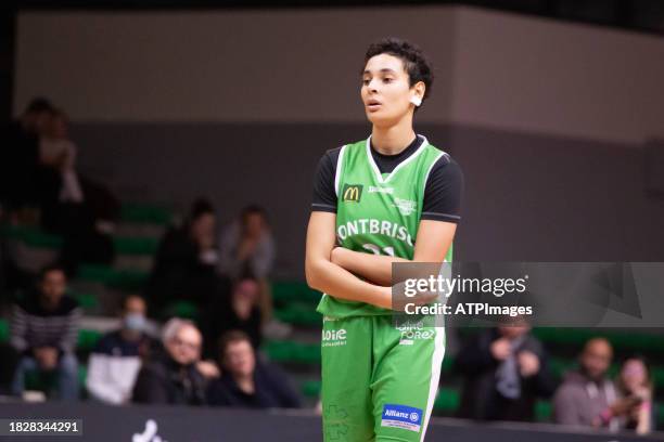 Ines Sequeira of Bcmf seen during LF2 Day 8: Toulouse Métropole Basket and BCMF Basket Club Montbrison Féminin at the Petit Palais des Sports on...