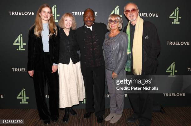 Chloe Wicks, Lindsay Duncan, Clarke Peters, Sue Johnston and Peter Egan attend the preview and Q&A for "Truelove" at BFI Southbank on December 6,...