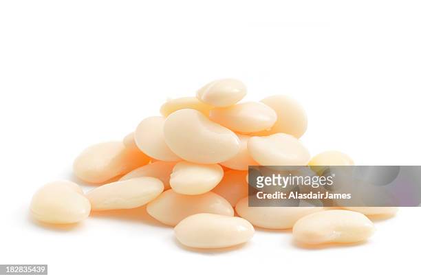 haufen von butterbohnen (lima bohnen - bean stock-fotos und bilder