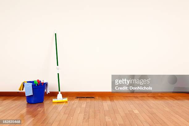 mop and cleaning supplies - mop up stock pictures, royalty-free photos & images