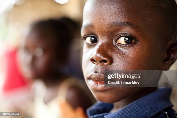 african boy - childhood hunger stock pictures, royalty-free photos & images