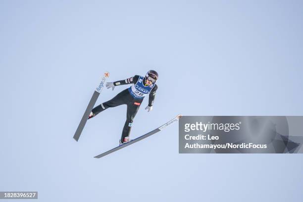 Marco Heinis of France competes during FIS World Cup Nordic Combined Mens Gundersen HS140/10km on December 3, 2023 in Lillehammer, Norway.