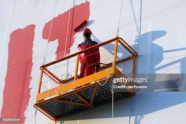 house painter - huisschilder stockfoto's en -beelden