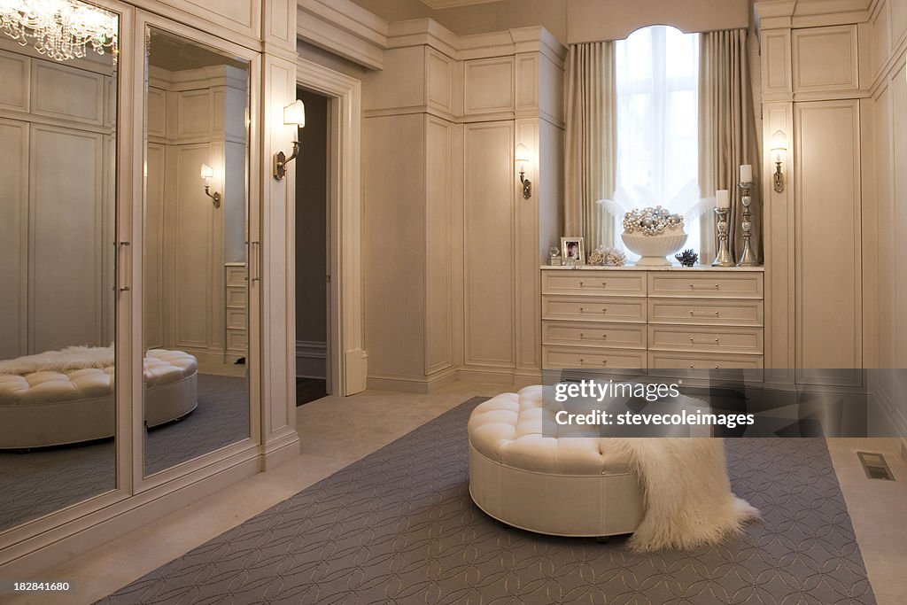 Luxurious Dressing Room in a Home