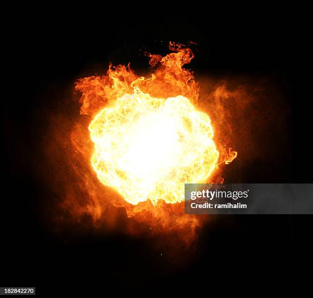 explosion - feuerball stock-fotos und bilder