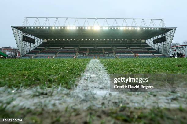 General view inside the stadium prior to the Gallagher Premiership Rugby match between Leicester Tigers and Newcastle Falcons at Mattioli Woods...