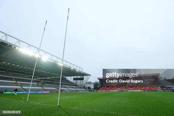 General view inside the stadium prior to the Gallagher Premiership Rugby match between Leicester Tigers and Newcastle Falcons at Mattioli Woods...