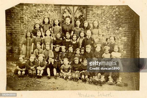 hedsor school photograph - family tree history stock pictures, royalty-free photos & images