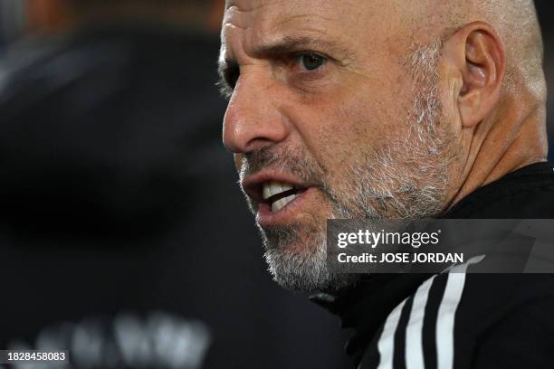 Maccabi Haifa's Israeli fitness trainer Dror Shimson is pictured prior to the UEFA Europa League 1st round group F football match between Villarreal...