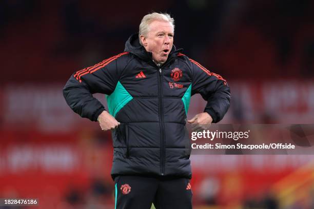 Manchester United assistant coach Steve McClaren ahead of the Premier League match between Manchester United and Chelsea FC at Old Trafford on...