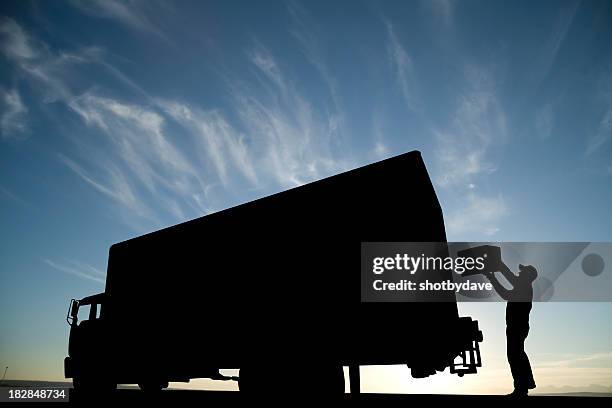 loading up - freight truck loading stock pictures, royalty-free photos & images